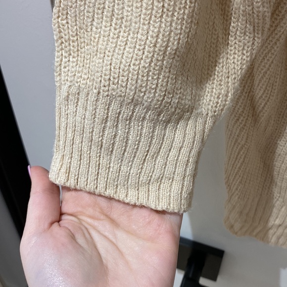 ICHI Knit Cardigan in Sand - Picture 7 of 10